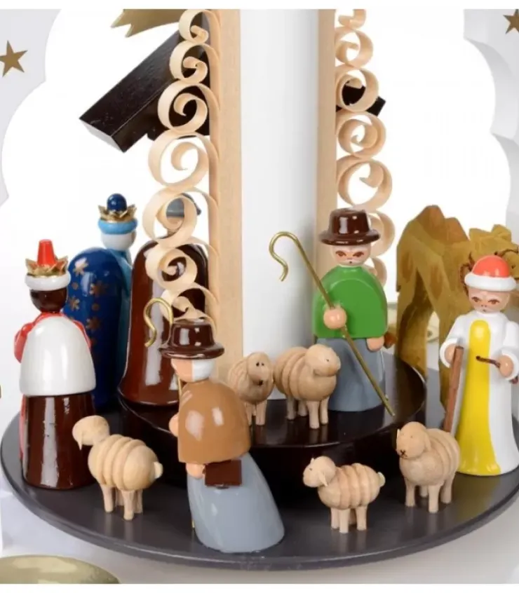 Richard Glasser, Pyramides de Noël allemandes Pyramides De Noël Allemandes|Pyramide Allemande Avec Crèche De Noël Blanche