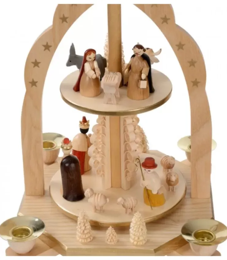 Richard Glasser, Pyramides de Noël allemandes Pyramides De Noël Allemandes|Pyramide Avec Scene De Crèche De Noël Complete