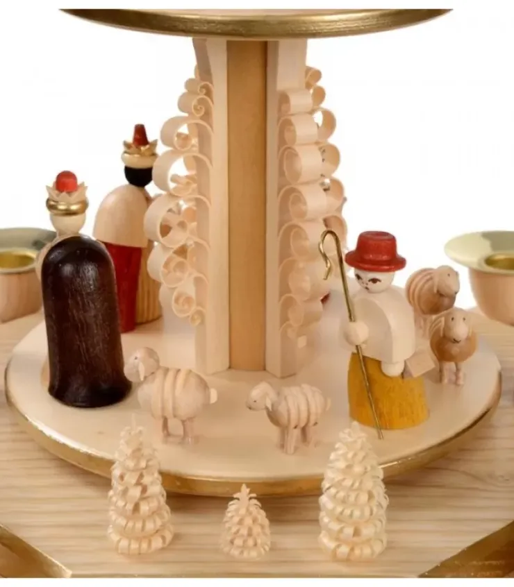 Richard Glasser, Pyramides de Noël allemandes Pyramides De Noël Allemandes|Pyramide Avec Scene De Crèche De Noël Complete
