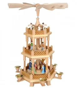 Richard Glasser, Pyramides de Noël allemandes Pyramides De Noël Allemandes|Pyramide De Noël 2 Etages Avec Personnages Couleur