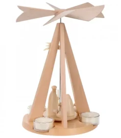Schalling, crèche moderne Pyramides De Noël Allemandes|Pyramide De Noël Bois Au Design Moderne