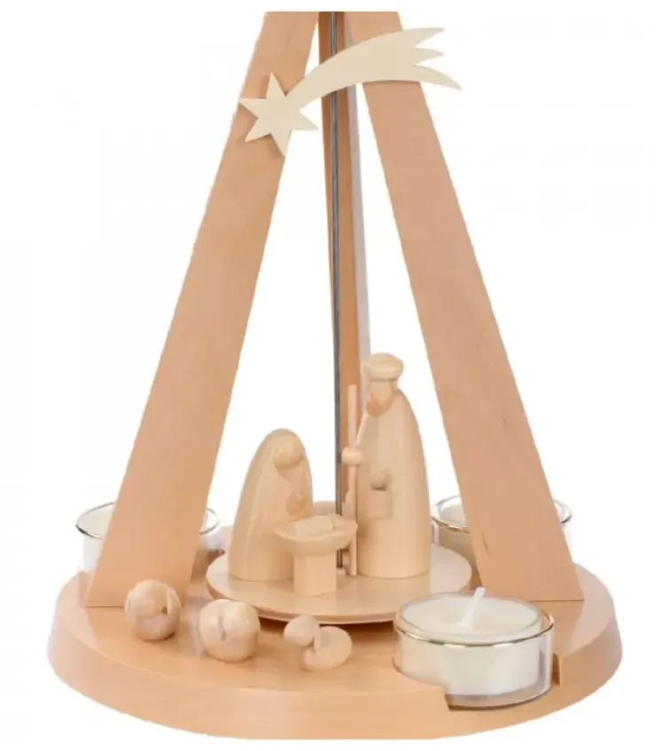 Schalling, crèche moderne Pyramides De Noël Allemandes|Pyramide De Noël Bois Au Design Moderne