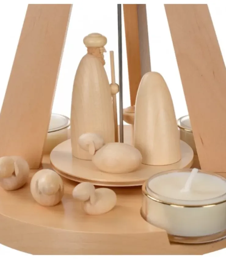 Schalling, crèche moderne Pyramides De Noël Allemandes|Pyramide De Noël Bois Au Design Moderne