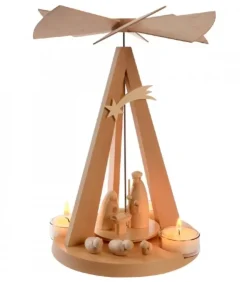 Schalling, crèche moderne Pyramides De Noël Allemandes|Pyramide De Noël Bois Au Design Moderne