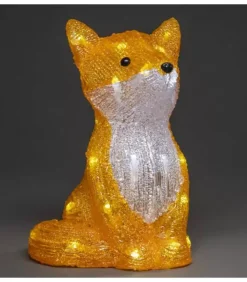 Konstsmide, guirlandes lumineuses de Noël Oiseaux Lumineux Et Animaux Lumineux|Renard Lumineux A Led En Acrylique, 27 Cm