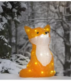 Konstsmide, guirlandes lumineuses de Noël Oiseaux Lumineux Et Animaux Lumineux|Renard Lumineux A Led En Acrylique, 27 Cm