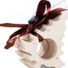 Waldfabrik, photophore en bois et étoile sapin de Noël Objet Déco Bois|Rond De Serviette Bois Naturel Sapin