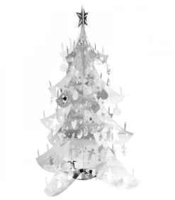 Pluto Produkter, déco de Noël Scandinave Sapin De Noël Design|Sapin De Noël Design, Metal Argente, 12 Cm