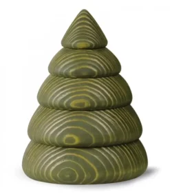 Köhler, Père Noël en bois Sapin De Noël Design|Sapin De Noël En Bois Design, 9,5 Cm, Vert