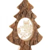 Zyx Music, chants de Noël Allemands traditionnels Sapins En Bois|Sapin En Bois Avec Chouette Ciselee, 18,5 Cm