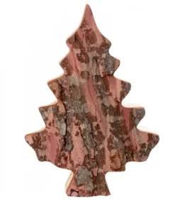 Waldfabrik, photophore en bois et étoile sapin de Noël Sapins En Bois|Sapin En Bois Déco En Ecorce 20 Cm