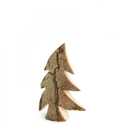 Waldfabrik, photophore en bois et étoile sapin de Noël Sapins En Bois|Sapin En Bois, Forme Penchee, 12 Cm