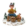 Hubrig, figurines pour enfant Village De Noël Miniature|Village De Noël Miniature, Garcon Et Petits Animaux