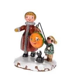 Hubrig, figurines pour enfant Village De Noël Miniature|Village De Noël Miniature, Maman Et Fillette