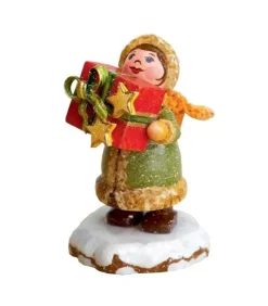 Hubrig, figurines pour enfant Village De Noël Miniature|Village De Noël Miniature, Fillette Et Cadeaux