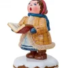 Hubrig, figurines pour enfant Village De Noël Miniature|Village De Noël Miniature, Fillette Chantant Noël