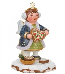 Hubrig, figurines pour enfant Village De Noël Miniature|Village De Noël Miniature, Figurine Ange Et Gateau