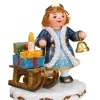 Hubrig, figurines pour enfant Village De Noël Miniature|Village De Noël Miniature, Figurine Ange Luge Et Cadeaux