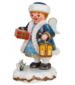Hubrig, figurines pour enfant Village De Noël Miniature|Village De Noël Miniature, Figurine Ange Avec Paquet