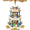 Richard Glasser, Pyramides de Noël allemandes Pyramides De Noël Allemandes|Weihnachtspyramid Allemande 2 Etages Blanc Bleu